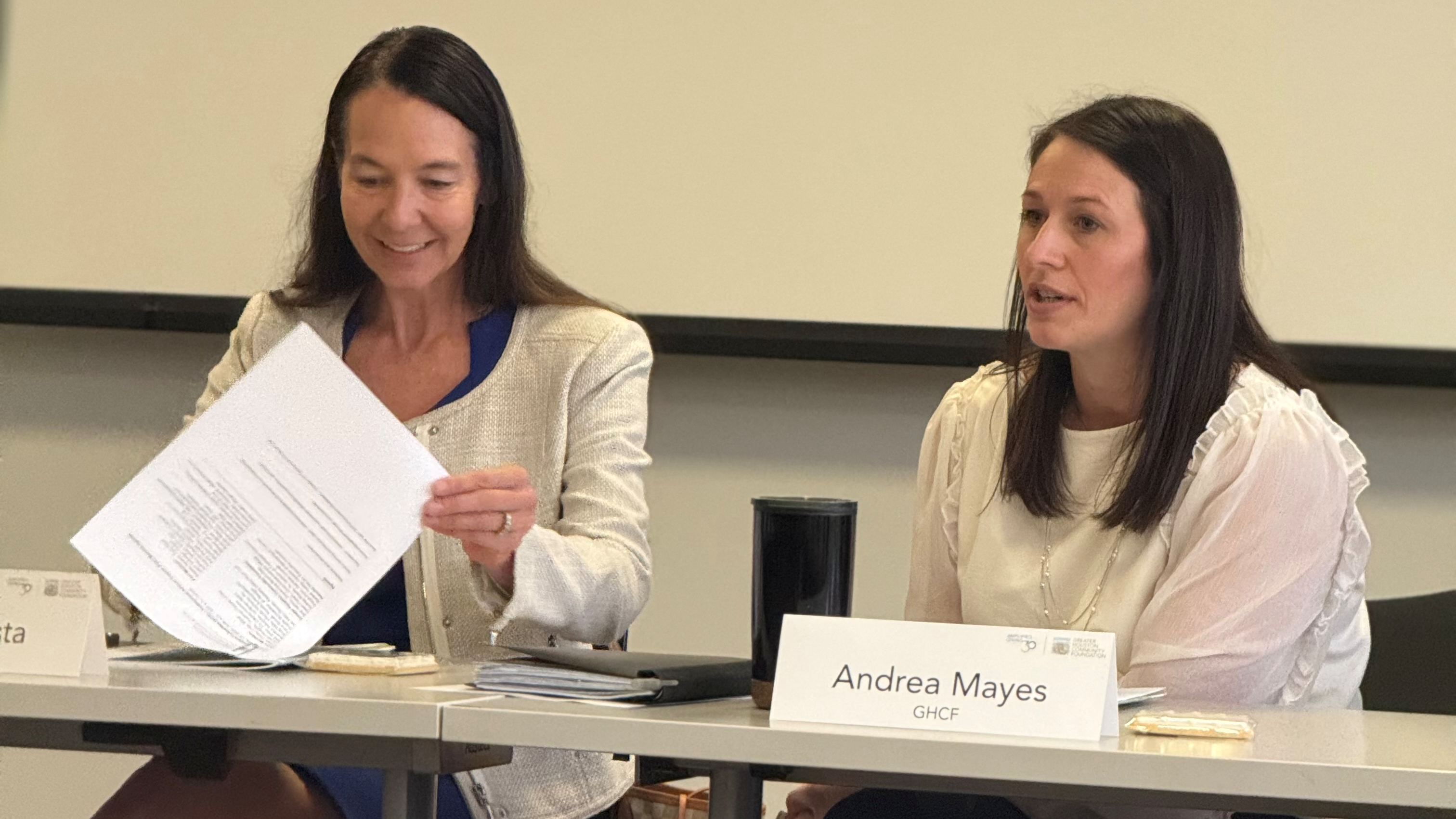 Karen Costa and Andrea Mayes at Professional Advisor Council