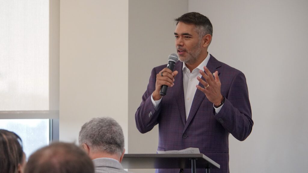 Mario Castillo, District H Council Member, at Greater Houston Community Foundation