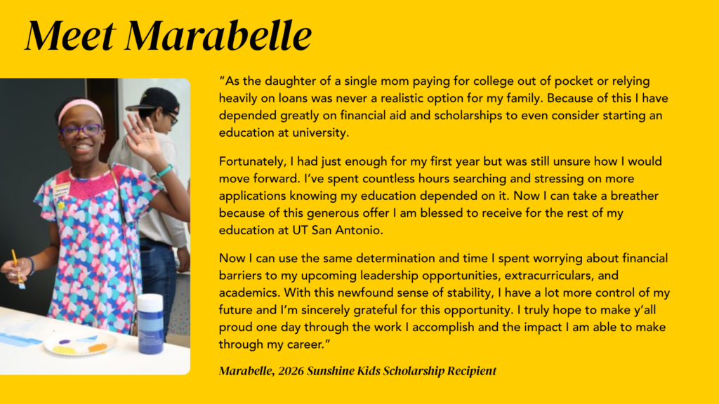 Marabelle, Sunshine Kids